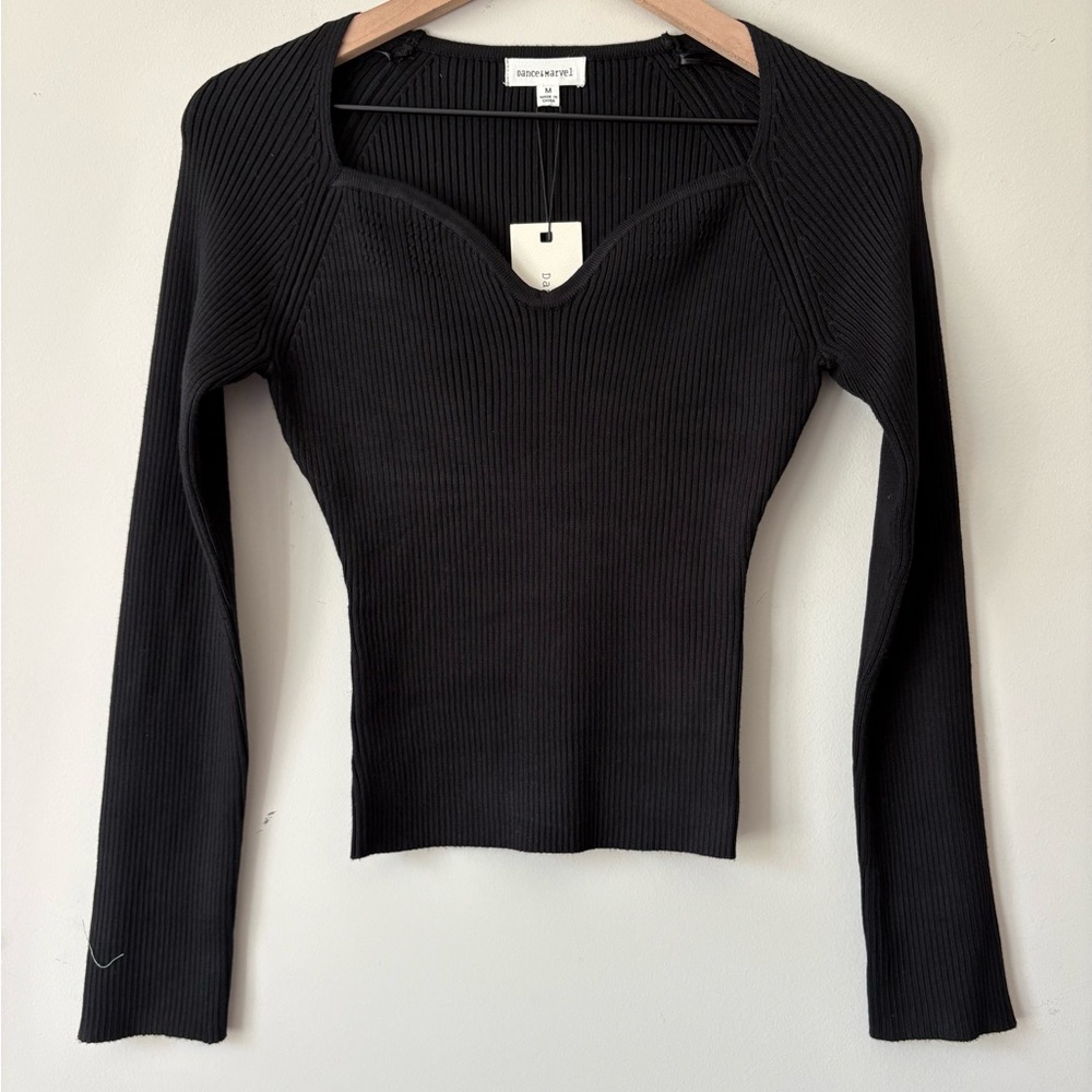 Dance & Marvel Ribbed Top - Picture 1 of 6